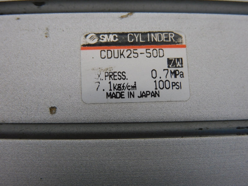 SMC CDUK25-50D 100PSI UNMP