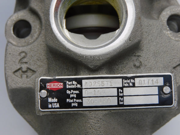 HERION 8026571 24V 0-150PSI NSNP