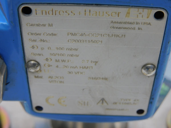 ENDRESS+HAUSER PMC45-CC21C1J1KJ1 30VDC UNMP