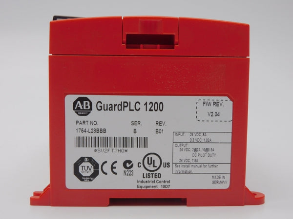 ALLEN BRADLEY 1754-L28BBB SER. B F/W V2.04 REV. B01 24VDC 8A NSNP