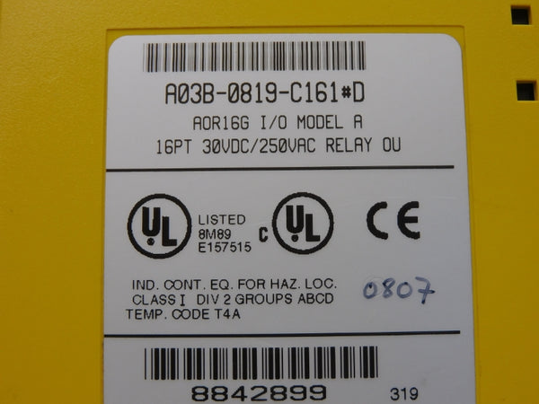 FANUC A03B-0819-C161#D 250VAC (NO TERMINAL) UNMP