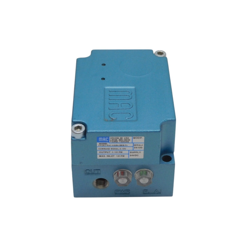 MAC PPC5C-AAC-AGBA-BBB-F0 24VDC 120PSI NSNP