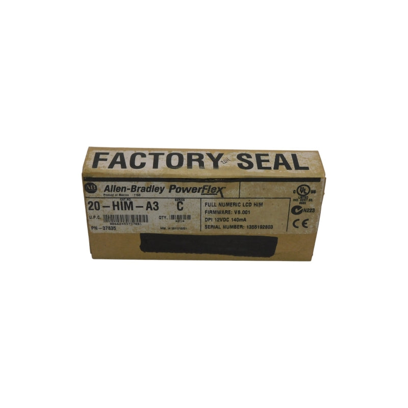 ALLEN BRADLEY 20-HIM-A3 SER. C F/W 6.001 12VDC DATE: 2011 NSFS