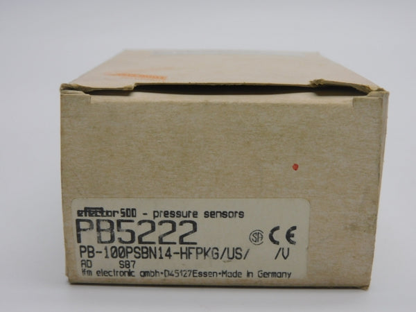 IFM EFECTOR PB-100PSBN14-HFPKG/US//V PB5222 18-30VDC 1000PSI NSMP