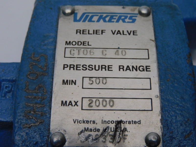 VICKERS CT06C40 2000PSI UNMP