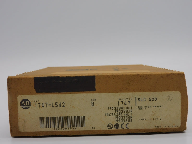 ALLEN BRADLEY 1747-L542 SER. B F/W 7 24VDC 1A NSMP
