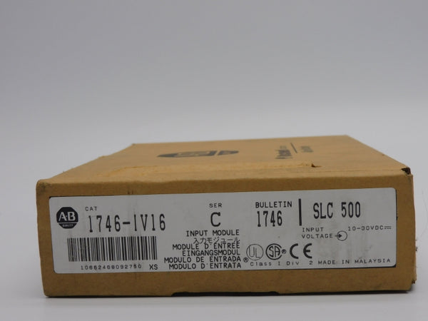ALLEN BRADLEY 1746-IV16 SER. C 10-30VDC (NO TERMINAL) NSMP