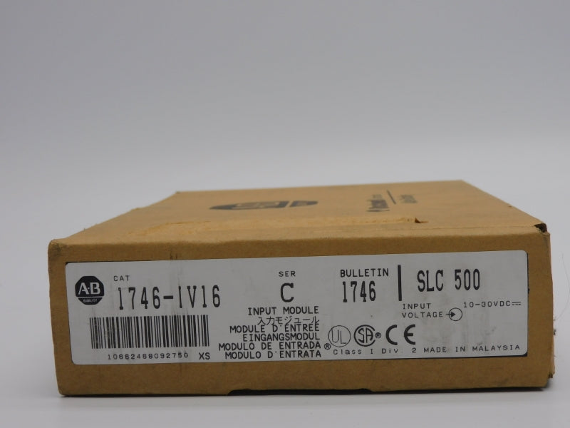 ALLEN BRADLEY 1746-IV16 SER. C 10-30VDC (NO TERMINAL) NSMP