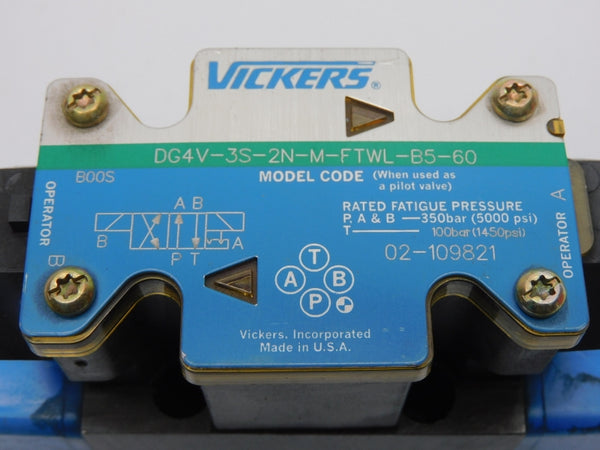 VICKERS DG4V3S2NMFTWLB560 02-109821 110/120V .48/.46A NSNP