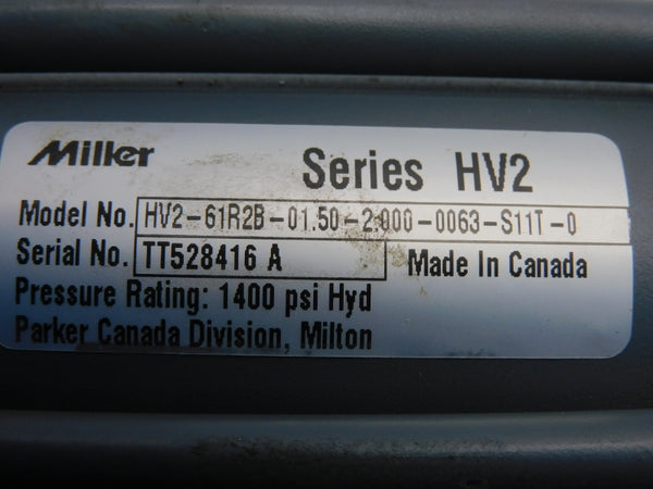 MILLER HV2-61R2B-01.50-2.000-0063-S11T-0 1400PSI NSNP