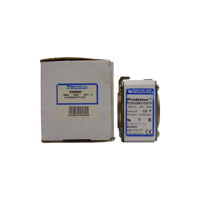 FERRAZ SHAWMUT B300082 PC33UD69V1000TF 690VAC 1000A (PKG OF 3) NSMP