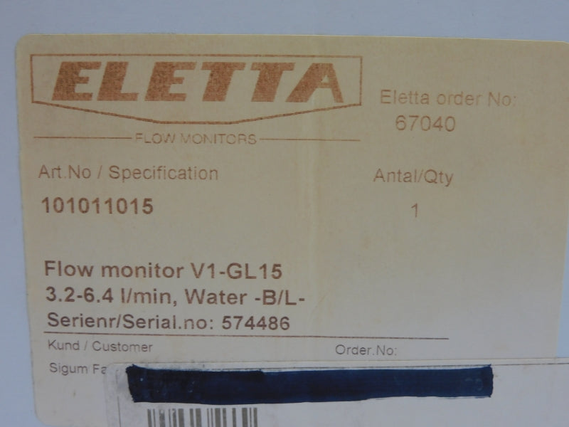 ELETTA 101011015L V1-GL15 NSMP
