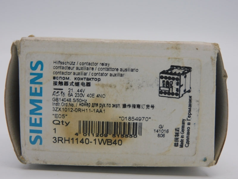 SIEMENS 3RH1140-1WB40 21-44V 6A NSMP