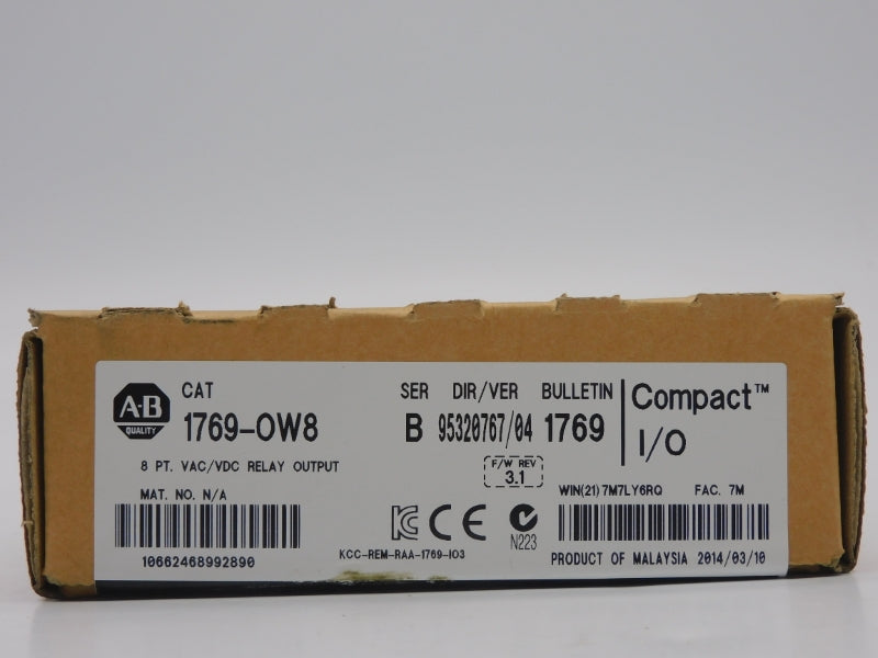 ALLEN BRADLEY 1769-OW8 SER. B F/W 3.1 VER. 04 DATE: 2014 NSFS