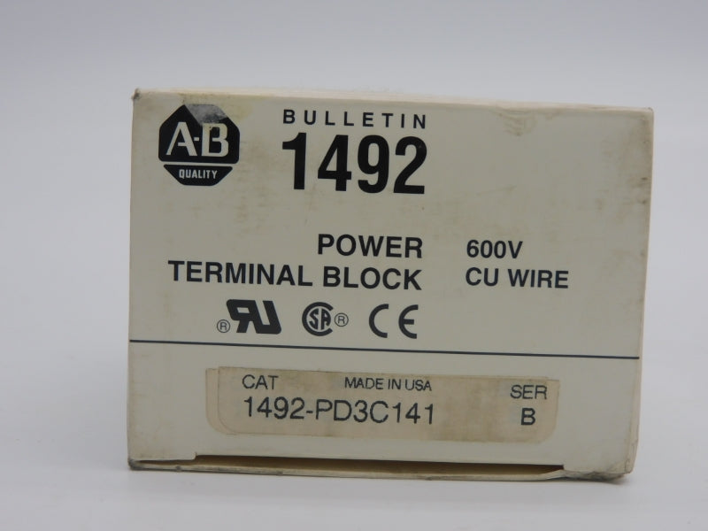 ALLEN BRADLEY 1492-PD3C141 SER. B 600V 175A (WH) NSMP