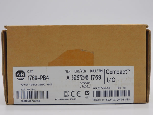 ALLEN BRADLEY 1769-PB4 SER. A VER. 05 24VDC DATE: 2014 NSFS