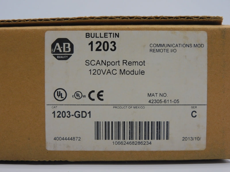 ALLEN BRADLEY 1203-GD1 SER. C 120VAC DATE: 2013 NSFS