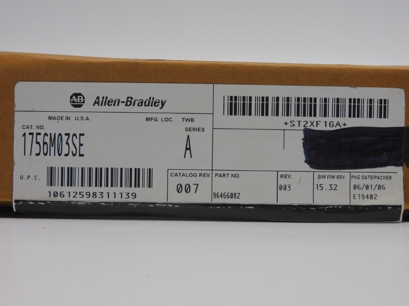 ALLEN BRADLEY 1756-M03SE SER. A F/W 15.32 REV. 003 24VDC NSMP