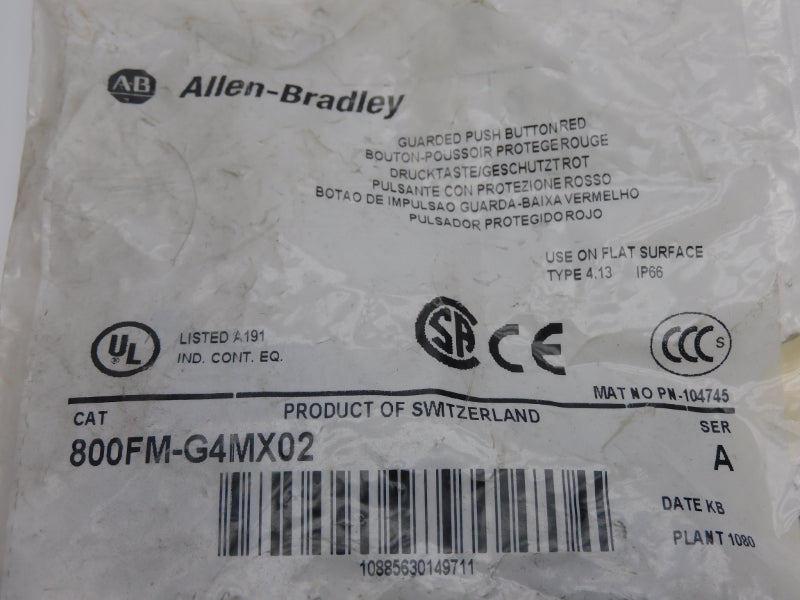 ALLEN BRADLEY 800FM-G4MX02 SER. A NSMP