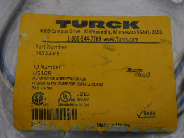 TURCK FKD4.4-0.5 U5108 250V 4A NSMP