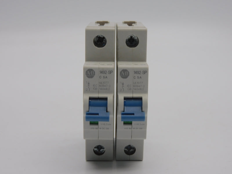 ALLEN BRADLEY 1492-SPM1C050 SER. D 277VAC 5A (PKG OF 2) NSMP