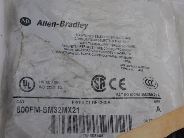 ALLEN BRADLEY 800FM-SM32MX21 SER. A NSMP