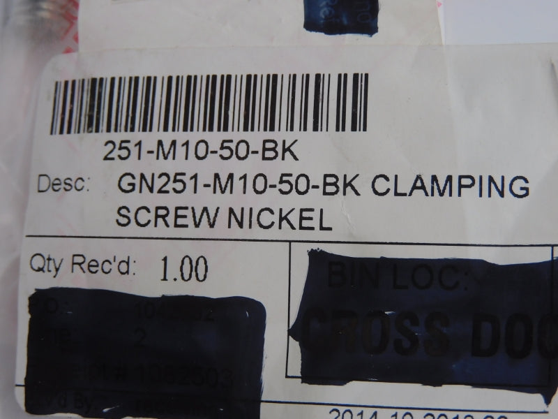 GANTER GN251-M10-50-BK NSNP