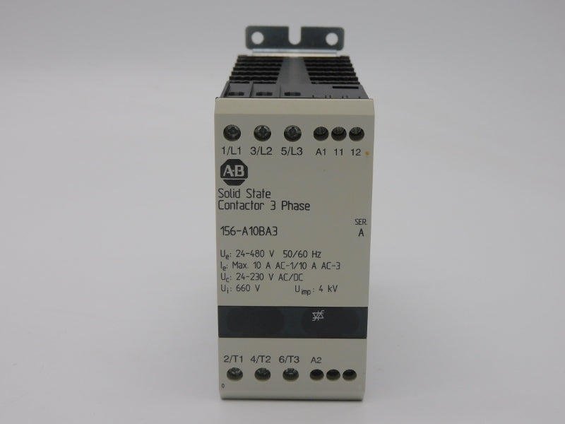 ALLEN BRADLEY 156-A10BA3 SER. A 24-480V 10A (BR/WH) NSMP