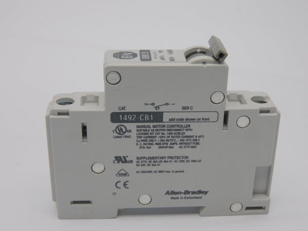 ALLEN BRADLEY 1492-CB1G060 SER. C 277VAC 6A (AS PICTURED) (WH) NSMP