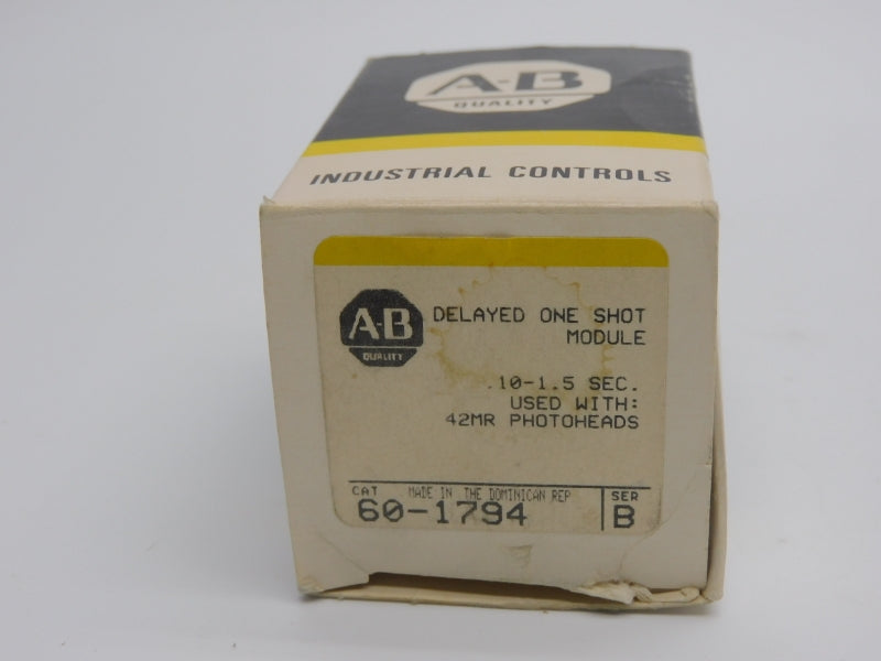 ALLEN BRADLEY 60-1794 SER. B .10-1.5S (BK/YL) NSMP
