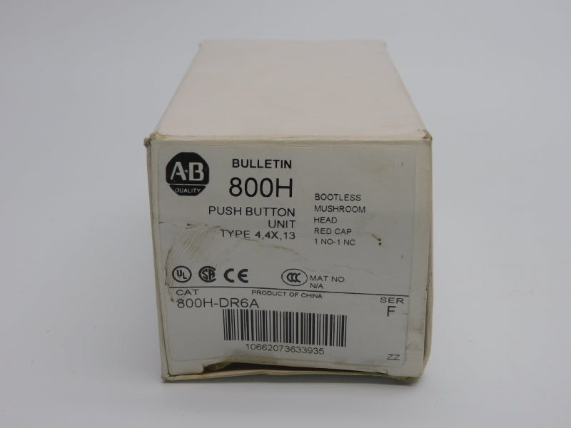 ALLEN BRADLEY 800H-DR6A SER. F (WH) NSMP