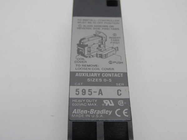 ALLEN BRADLEY 595-A SER. C 600VAC (WH) NSMP