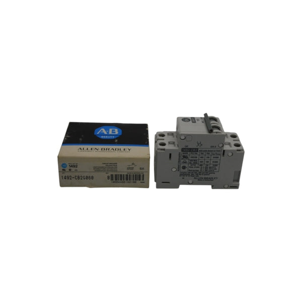 ALLEN BRADLEY 1492-CB2G060 SER. B 480VAC 6A (BK/BL) NSMP