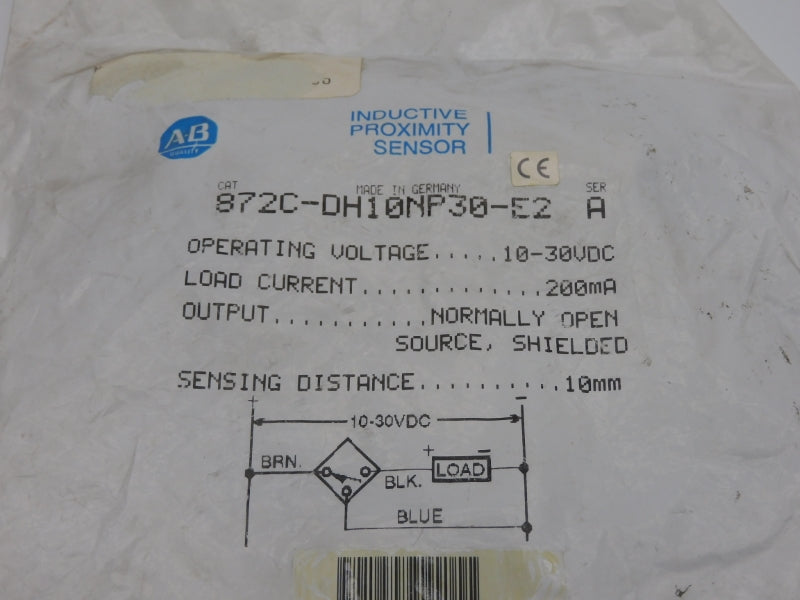 ALLEN BRADLEY 872C-DH10NP30-E2 SER. A 10-30VDC NSMP