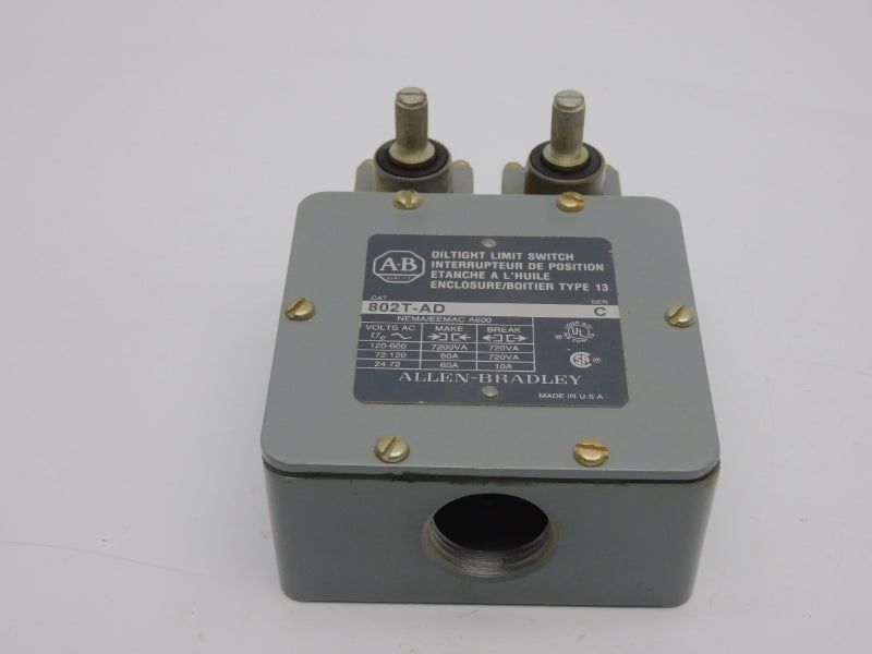 ALLEN BRADLEY 802T-AD SER. C 120-600VAC 60A (BR/YL) NSMP
