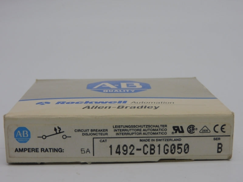 ALLEN BRADLEY 1492-CB1G050 SER. B 277VAC 5A (GY/BL) NSMP