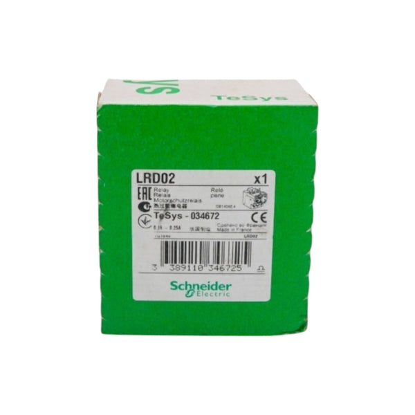 SCHNEIDER ELECTRIC LRD02 0.16-0.25A NSFS