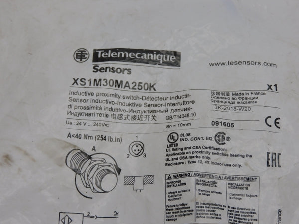 TELEMECANIQUE XS1M30MA250K 24-240V NSMP