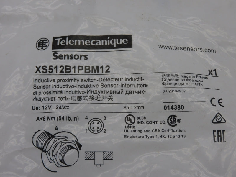 TELEMECANIQUE XS512B1PBM12 12-24V NSMP