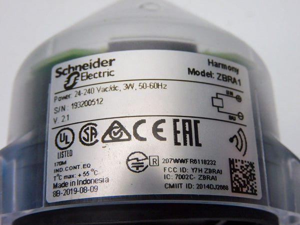 SCHNEIDER ELECTRIC ZBRA1 VER. 2.1 24-240VAC/DC NSMP