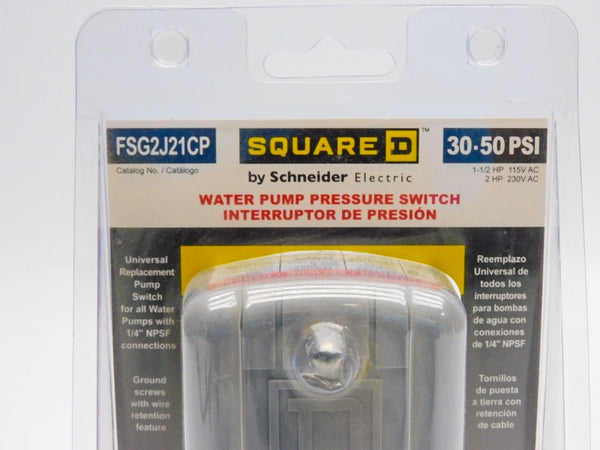 SQUARE D FSG2J21CP 230VAC 30-50PSI NSMP