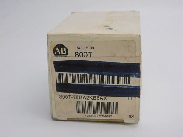 ALLEN BRADLEY 800T-16HA2KB6AX SER. U 120VAC (WH) (AS PICTURED) NSMP