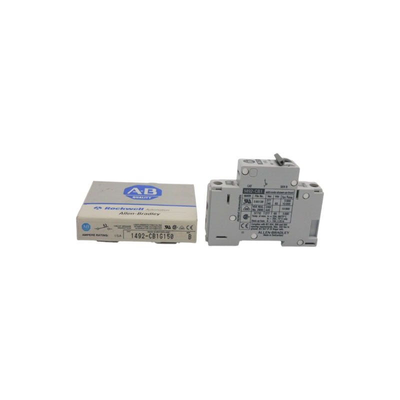 ALLEN BRADLEY 1492-CB1G150 SER. B 277VAC 15A (GY/BL) NSMP