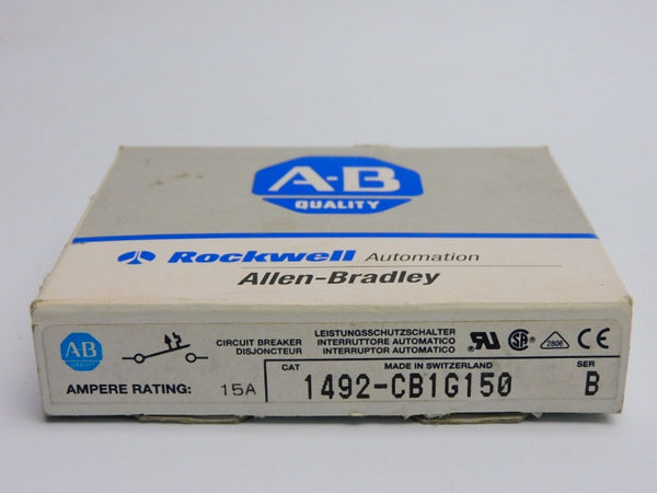 ALLEN BRADLEY 1492-CB1G150 SER. B 277VAC 15A (GY/BL) NSMP