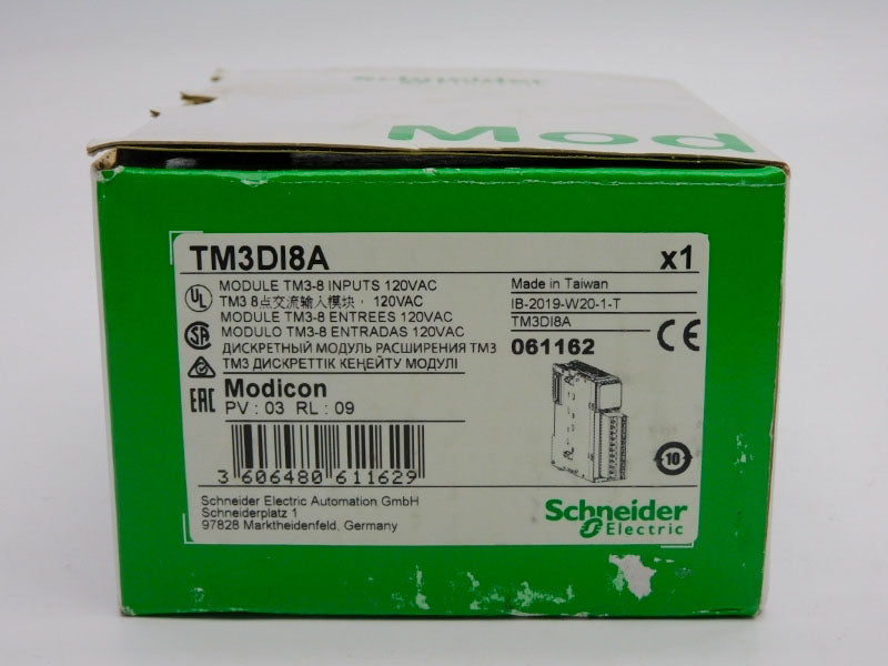 SCHNEIDER ELECTRIC TM3DI8A 120VAC (GREEN) NSMP