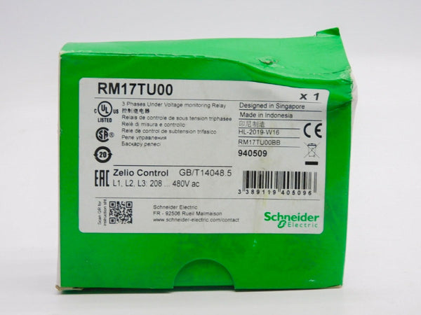 SCHNEIDER ELECTRIC RM17TU00 208-480VAC 5A (GREEN) NSMP