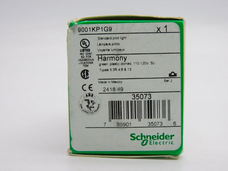 SCHNEIDER ELECTRIC 9001KP1G9 SER. J 110-120V NSMP