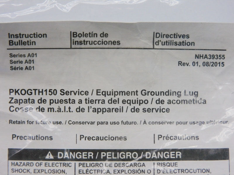 SQUARE D PKOGTH150 SER. A01 REV. 01 NSMP