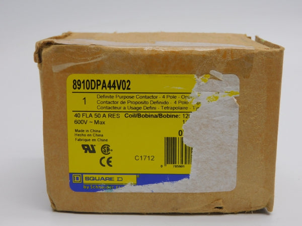 SQUARE D 8910DPA44V02 SER. C 110/120V 40A (AS PICTURED) NSMP
