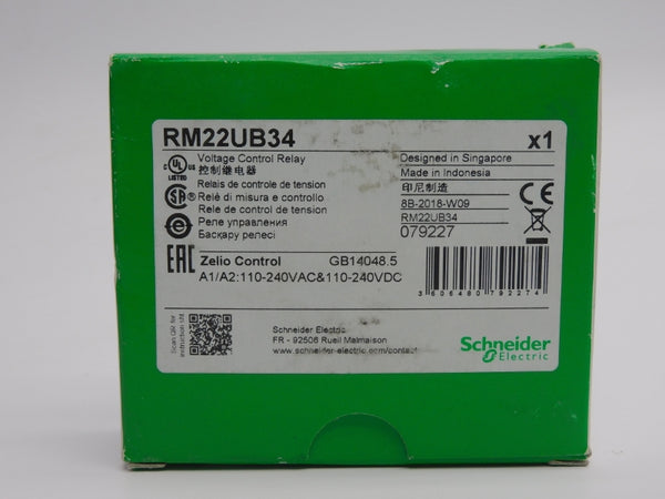SCHNEIDER ELECTRIC RM22UB34 110-240V 8A (GREEN) NSMP
